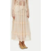 Vero Moda Midi sijonas Kinsley 10346617 Écru Regular Fit