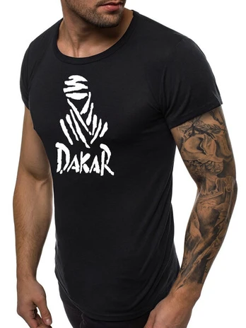 Juodi vyriški marškinėliai Dakar