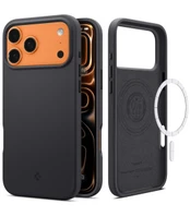 Dėklas Spigen Silicone Fit MagSafe, juodas - iPhone 17 Pro