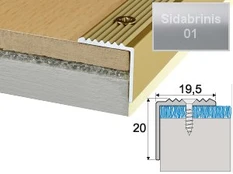 Profilis Effector A30 laiptams | sidabrinis 270 cm 20x19.5 mm