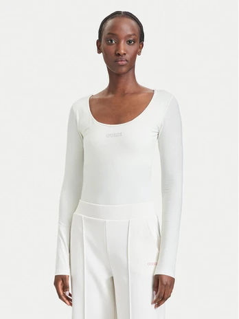 Guess Glaustinukė V6BP12 K6916 Kreminė Slim Fit