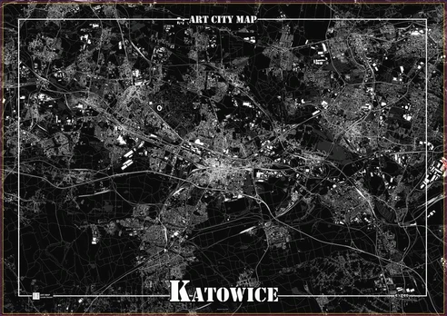 Art-Map Dekoratyvinis plakatas – Katovicai