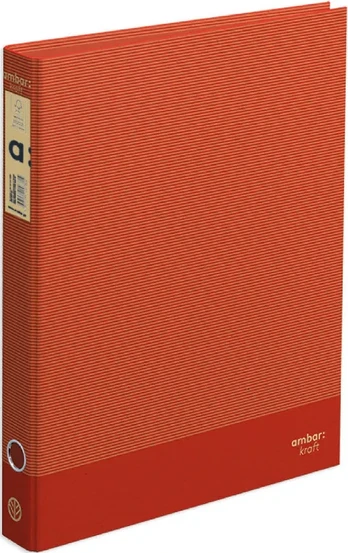 A4 Ringbinder 2 Rings Ambar Din Red
