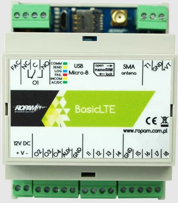 Ropam BasicLTE-D4M Modulis powiadomienia i sterowania LTE, DIN