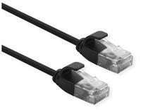 ROLINE UTP DataCenter Patchkabel Cat.6A (Class EA), LSOH, slim, juodas, 3 m