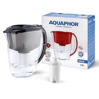Vandens filtravimo indas Aquaphor Ideal, 2.8 l, juoda