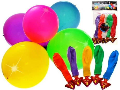 LED balionų rinkinys, 5 vnt.