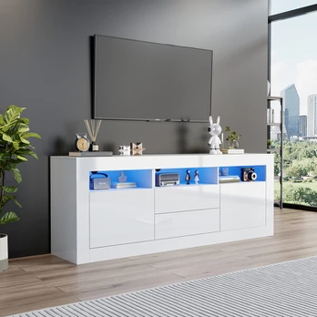 TV spintelė su LED, valdymas programu, 160x35x60cm, 1 vnt