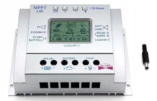80a Lcd įkrovimo reguliatorius 12v 24v Mppt saulės valdiklis pigiai