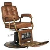 Barber krėslas BOSS OLD LEATHER, rudos spalvos kaina