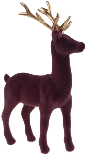 Figūrėlė, „Elnias“, 15 cm, aukso/bordo
