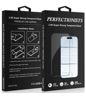 Juodas LCD apsauginis stikliukas Apple iPhone 16 Pro telefonui "Perfectionists 2.5D Super Strong"