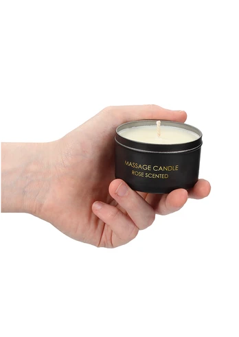 Shots Erotic Massage Candle - Rose Scented