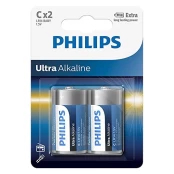 Battery Philips Ultra Alkaline C 2-blister kaina