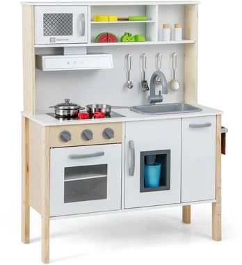 Promotions Vaikiška virtuvėlė, 28x12x35.5 colių, Balta