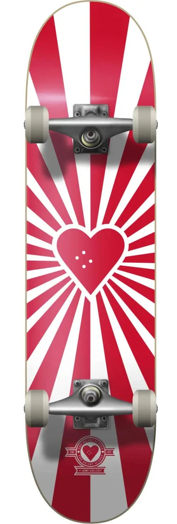 Riedlentė Heart Supply Burst Logo Complete, raudona