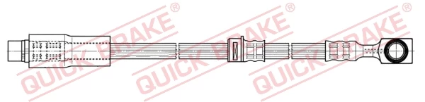 QUICK BRAKE QB58.967 Brake hose kaina