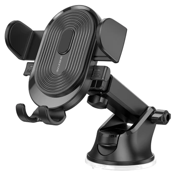 Oem Borofone Car holder BH85 Experience with suction cup juodas