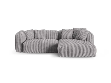 Modular Right Corner Sofa, "Martina", 2 Seats, 280x176x75, Light Grey