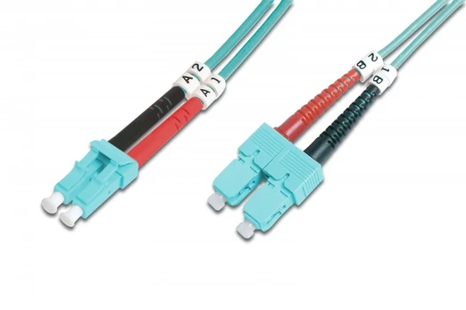 Assmann Electronic DIGITUS LWL patchable LC/SC 50/125 3m daugiamodis dvipusis behalogeninis su protokolu OM3