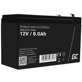 Green Cell Battery AGM VRLA 12V 8Ah
