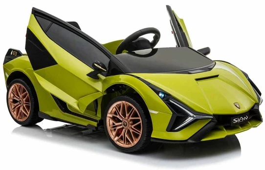 Leggodt Lamborghini Sian 12V -sähköauto, vihreä