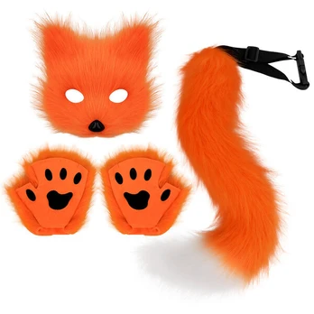 Fox kostiumas, oranžinė spalva