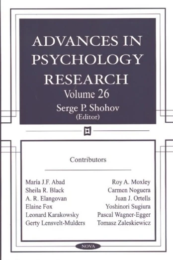 Advances in Psychology Research