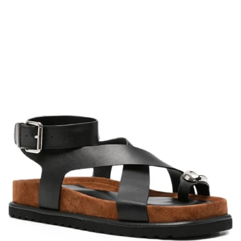 Basutės moterims, Juoda, Sandals