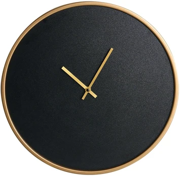 Beliani Sieninis laikrodis LUCENS 40 cm Juodas