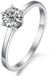 Troli Nerūdijantis plienas ring with crystal KRS-126 kaina