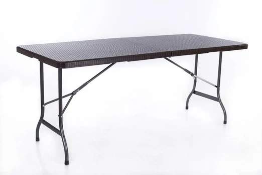Rotango dizaino sulankstomas stalas 180x72 cm