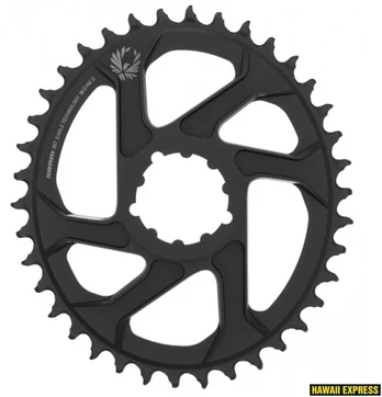 Priekinė žvaigždė SRAM X-SYNC 2 Oval 38T Direct Mount 6mm Offset Alum Eagle Juodas