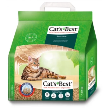 Cat's Best granuliuotas sulimpantis kraikas katėms Sensitive,8l