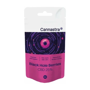 Cannastra 25% Black Hole Berries CBD Žiedai