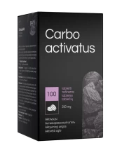 Aktyvintoji anglis Carbo activatus tabletėmis, N100 kaina