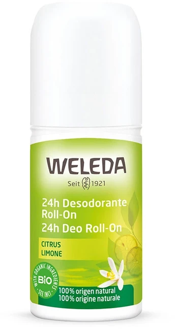 Weleda Citrus 24H Roll-On Dezodorantas, 50 ml