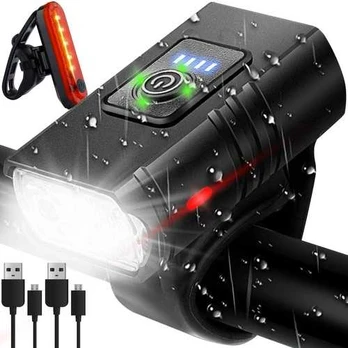 Trizand 4T6 USB bicycle light + rear light 23677