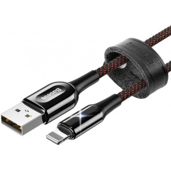 Baseus Lightning X-type 2.4A 1m kabelis, juodas