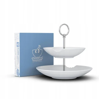 Dvipakopė torto lėkštė 18 ir 24 cm