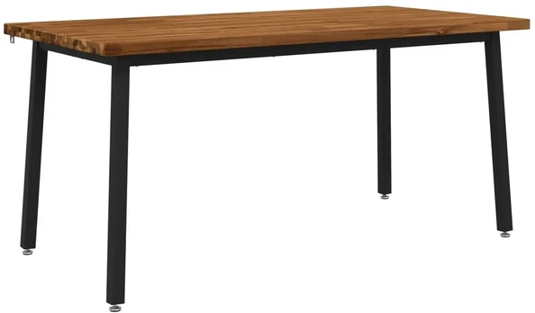 Kvadratinis valgomojo stalas 160 x 70 x 75 cm Natūrali