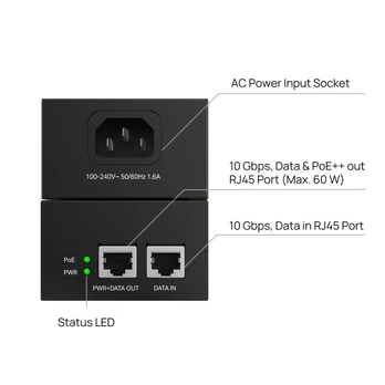 TP-Link POE370S Omada PoE++ Injector | TP-LINK