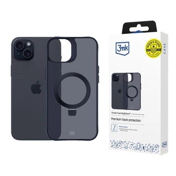 3MK Smoke Case iPhone 15 Plus Magsafe & Stand