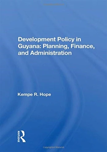 Development Policy In Guyana