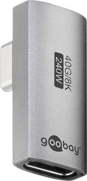 Adapteris USB Goobay Adapteris USB-C vertikalus 90 długi, USB4