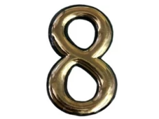 Durų numeris CR 8, 50 mm, plastikas, chromo kaina