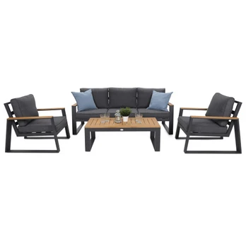 Zestaw mebli Rimini Dark Grey / Grey Melange