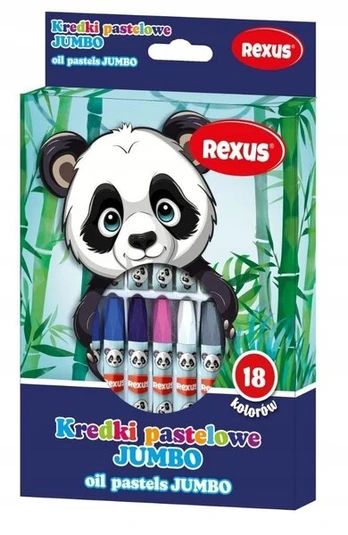 Jumbo pastelinės kreidelės 18 spalvų