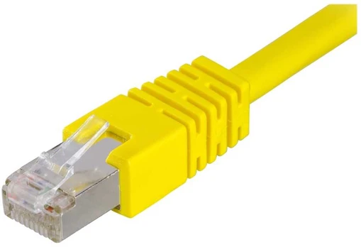 DELTACO F/UTP Cat6 patchkabel, LSZH, 0.3m, gul