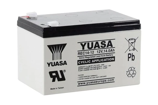 YUASA REC14-12 12V 14Ah AGM VRLA akumuliatorius